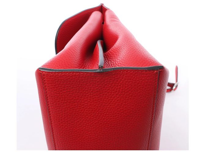 Borsa a mano 2Way Gucci Bamboo in pelle rossa 392013 Beige - vista 10