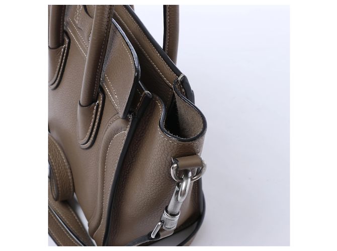 Céline Borsa a mano 2Way Celine Luggage Nano in pelle, Marrone Beige - vista 4
