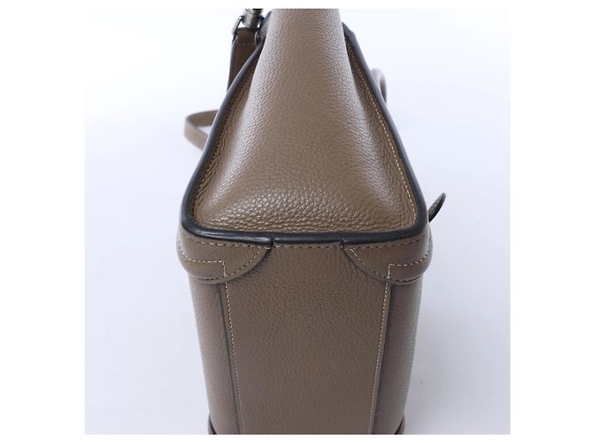 Céline Borsa a mano 2Way Celine Luggage Nano in pelle, Marrone Beige - vista 8