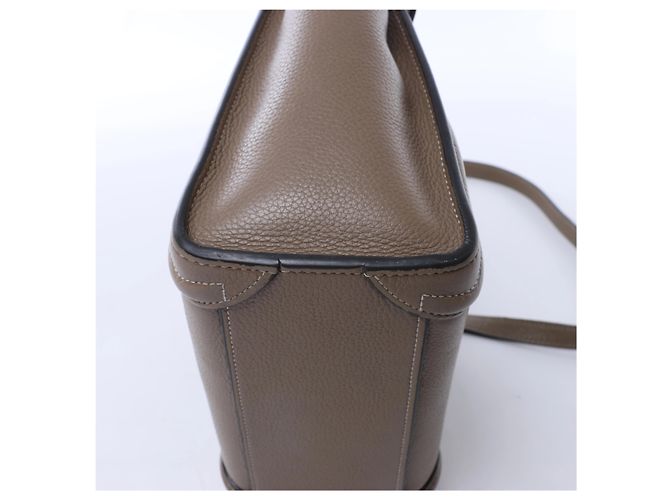 Céline Borsa a mano 2Way Celine Luggage Nano in pelle, Marrone Beige - vista 9