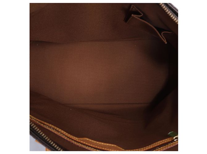 Borsa a tracolla Louis Vuitton Cabas Mezzo Monogram Canvas in marrone M51151 - vista 10