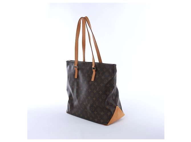 Borsa a tracolla Louis Vuitton Cabas Mezzo Monogram Canvas in marrone M51151 - vista 2