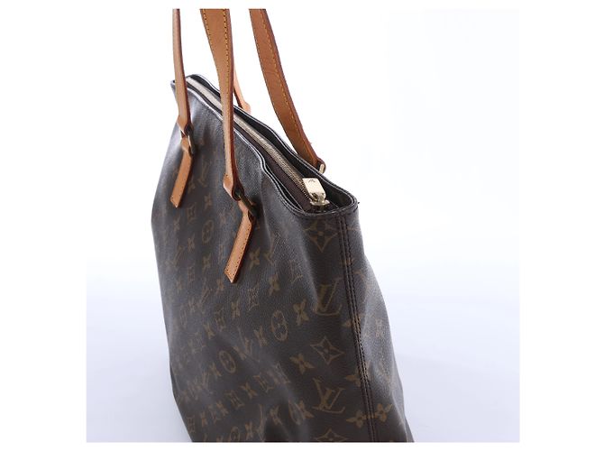 Borsa a tracolla Louis Vuitton Cabas Mezzo Monogram Canvas in marrone M51151 - vista 4