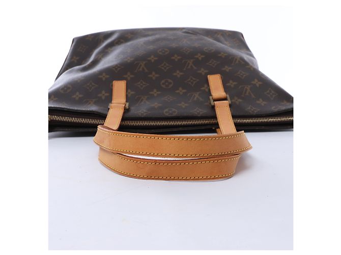 Borsa a tracolla Louis Vuitton Cabas Mezzo Monogram Canvas in marrone M51151 - vista 6