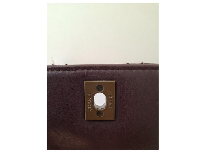Borsa trapuntata Chanel in pelle marrone Marrone scuro - vista 4
