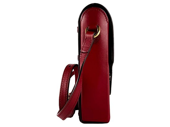 Borsa a tracolla Gucci in pelle rossa Rosso - vista 2