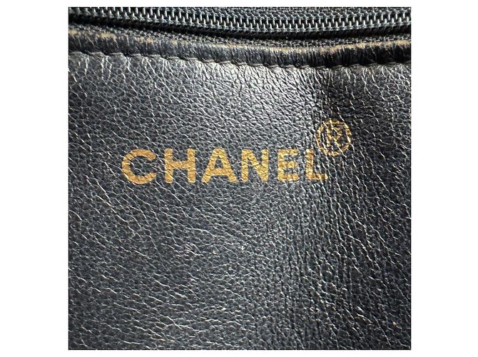 Borsa a tracolla Chanel in vitello grana Nero - vista 12