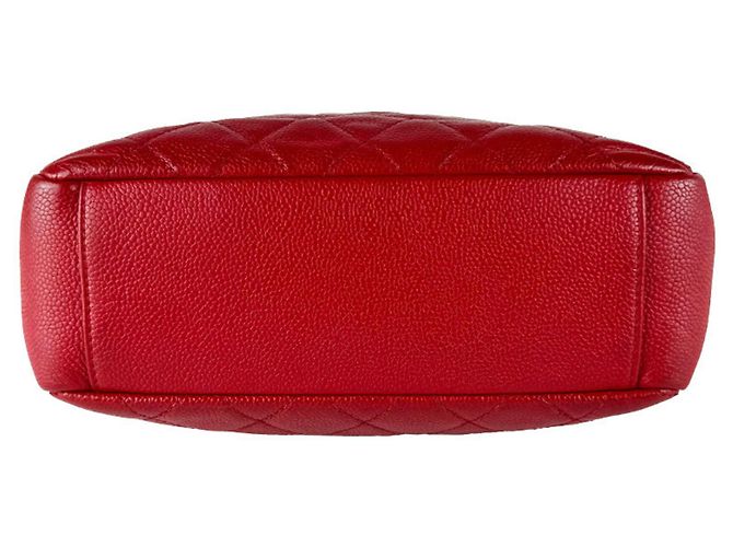 Borsa Chanel PST in pelle di vitello grana rossa Rosso - vista 4