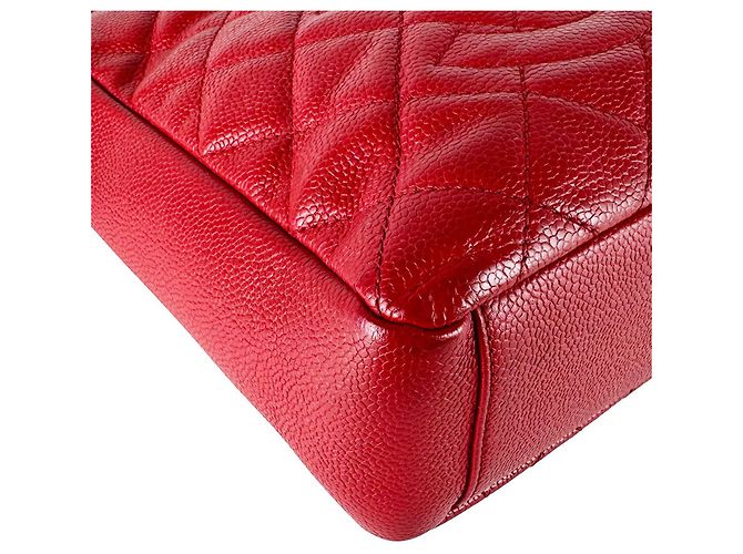 Borsa Chanel PST in pelle di vitello grana rossa Rosso - vista 9