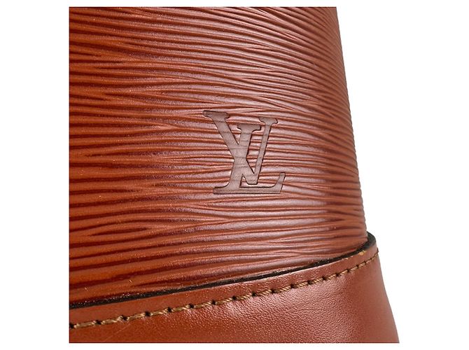 Borsa a mano Louis Vuitton Alma in pelle Epi Marrone - vista 11