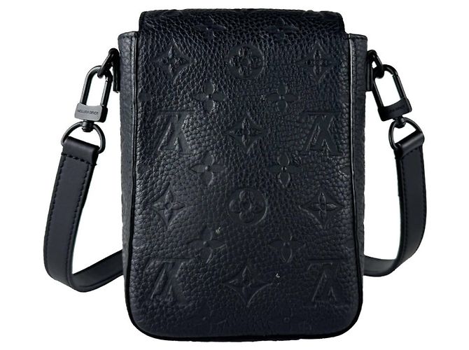 Borsa a tracolla Louis Vuitton in pelle nera Nero - vista 3