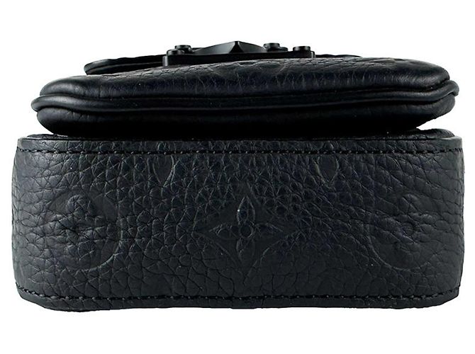 Borsa a tracolla Louis Vuitton in pelle nera Nero - vista 4