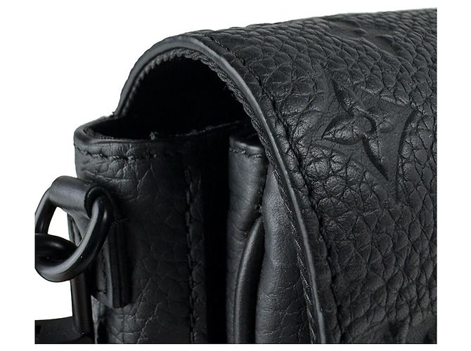 Borsa a tracolla Louis Vuitton in pelle nera Nero - vista 7