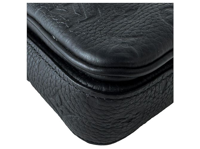 Borsa a tracolla Louis Vuitton in pelle nera Nero - vista 9