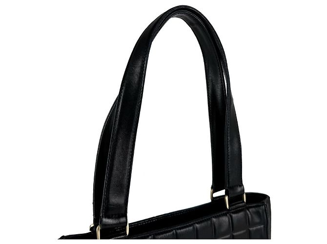 Borsa Chanel Chocolate Bar in pelle nera Nero - vista 10