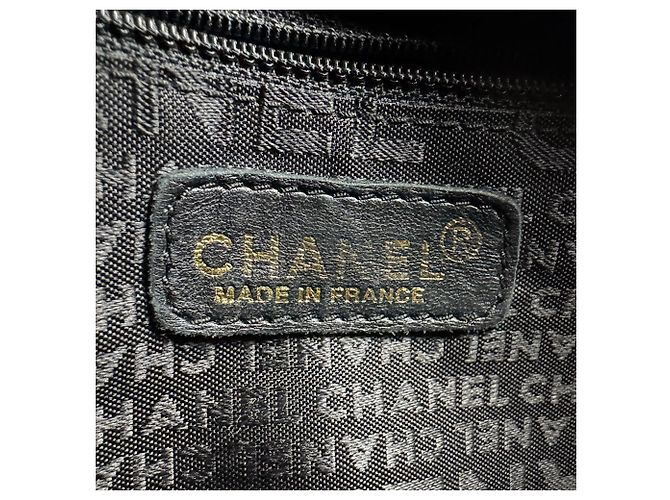 Borsa Chanel Chocolate Bar in pelle nera Nero - vista 12