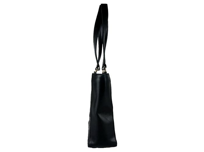 Borsa Chanel Chocolate Bar in pelle nera Nero - vista 2