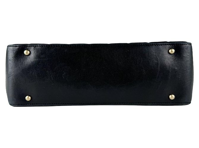 Borsa Chanel Chocolate Bar in pelle nera Nero - vista 4