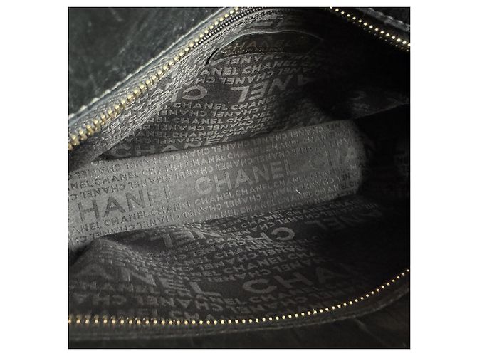 Borsa Chanel Chocolate Bar in pelle nera Nero - vista 5