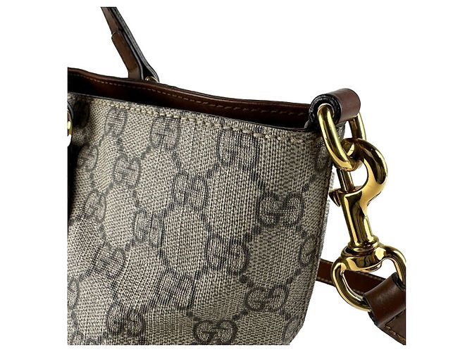 Borsa a tracolla Gucci GG Supreme Brown Marrone - vista 6