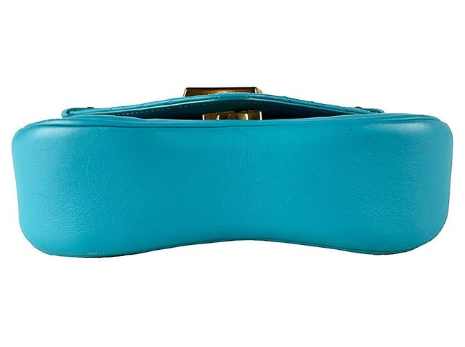 Borsa a tracolla con catena Louis Vuitton New Wave in Turquoise Turchese - vista 4