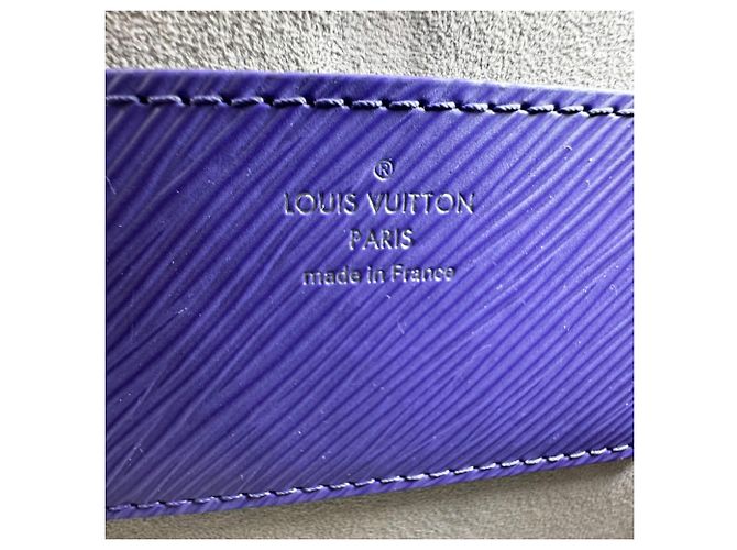 Borsa a tracolla Louis Vuitton Epi Twist MM Marrone Porpora Giallo - vista 12