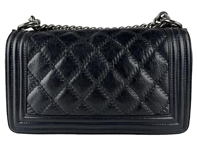 Borsa a tracolla Chanel Boy Nero - vista 3
