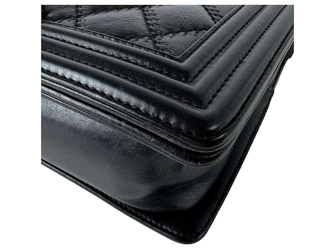 Borsa a tracolla Chanel Boy Nero - vista 8