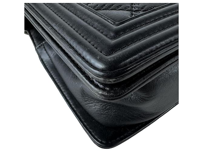 Borsa a tracolla Chanel Boy Nero - vista 9