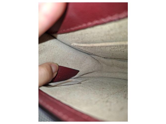 Chloé Nile Borsa a Tracolla in Pelle Bordeaux Bordò - vista 10