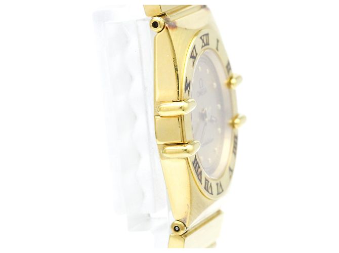 Omega Constellation vergoldete Quartz Damenuhr - Ansicht 8