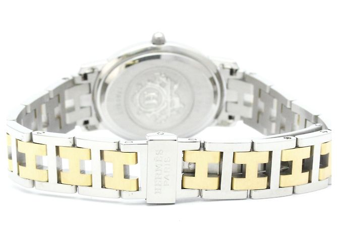 Hermès Hermes Clipper Oval Gold Plated Steel Damenuhr CO1.220 - Ansicht 5