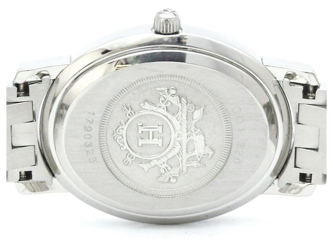 Hermès Hermes Clipper Oval Gold Plated Steel Damenuhr CO1.220 - Ansicht 6