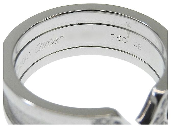 Anello Cartier C2 in oro bianco 18K D'oro - vista 2
