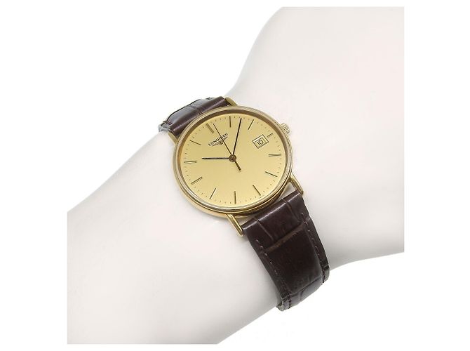 Relógio Longines L4 636 2 Gold Dial Marrom - vista 8
