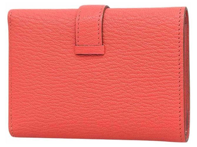 Hermès Portafoglio tri-fold combinato Hermes Bearn in Rosa - vista 2