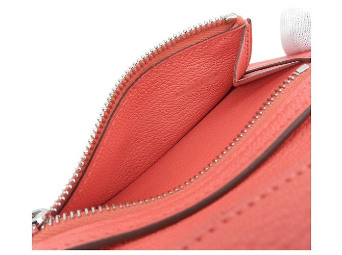 Hermès Portafoglio tri-fold combinato Hermes Bearn in Rosa - vista 4