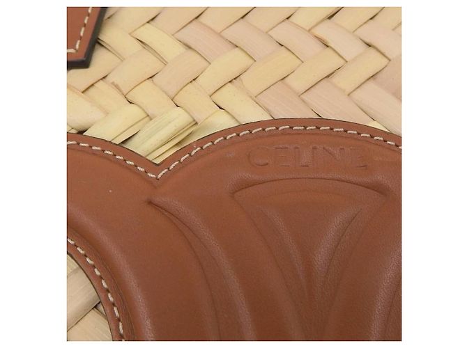 Céline Celine Triomphe Korbtasche Braun Beige - Ansicht 6