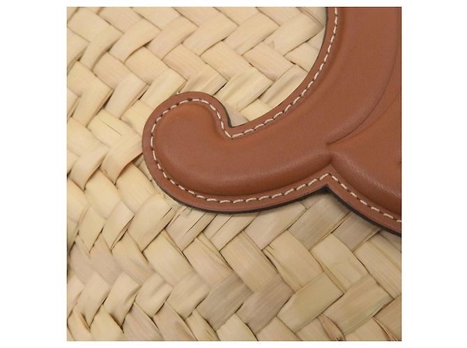 Céline Celine Triomphe Korbtasche Braun Beige - Ansicht 7