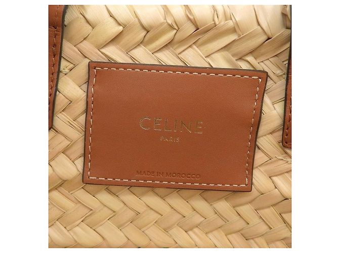 Céline Celine Triomphe Korbtasche Braun Beige - Ansicht 8