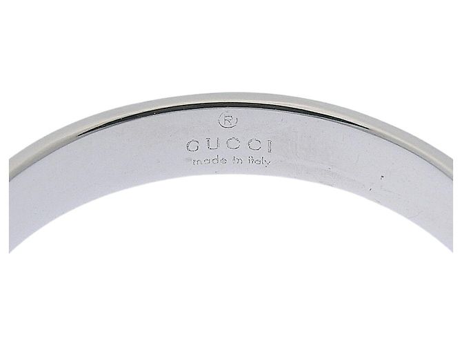 Anello Gucci Icon Band in Oro Bianco 18K - vista 4