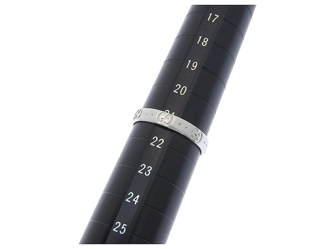 Anello Gucci Icon Band in Oro Bianco 18K - vista 6