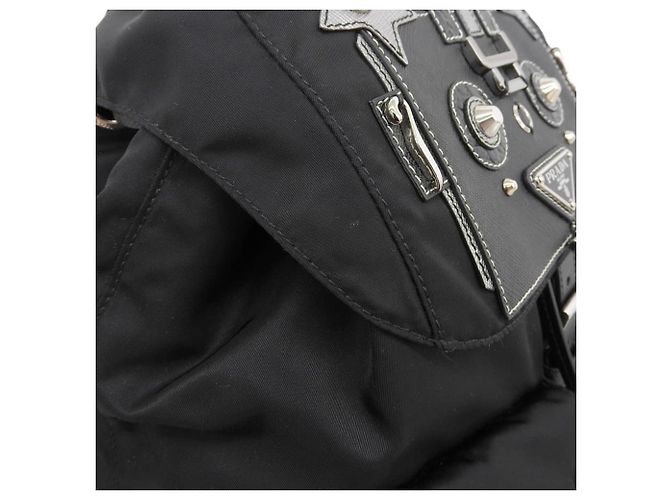 Mochila Prada Robot 1BZ811 Preto - vista 6