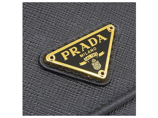 Portafoglio lungo Prada in pelle Saffiano nera Nero - vista 5