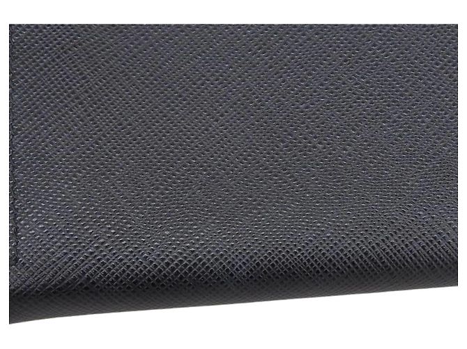 Portafoglio lungo Prada in pelle Saffiano nera Nero - vista 8
