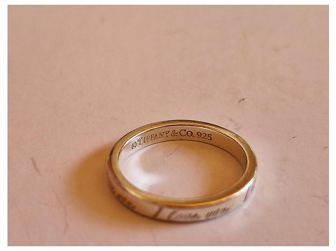 Anello Tiffany & Co. "I Love You" in Argento Sterling - vista 2