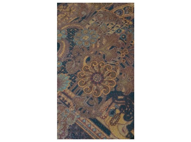 Loro Piana Sciarpa Ceylon 100% Cashmere Multicolore Beige Verde scuro - vista 8