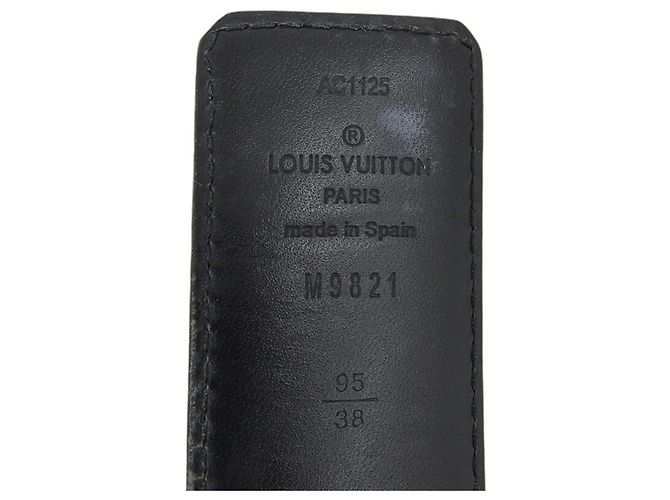 Louis Vuitton Monogram Ceinture LV Initials Waist Belt Nero Monogramma - vista 10