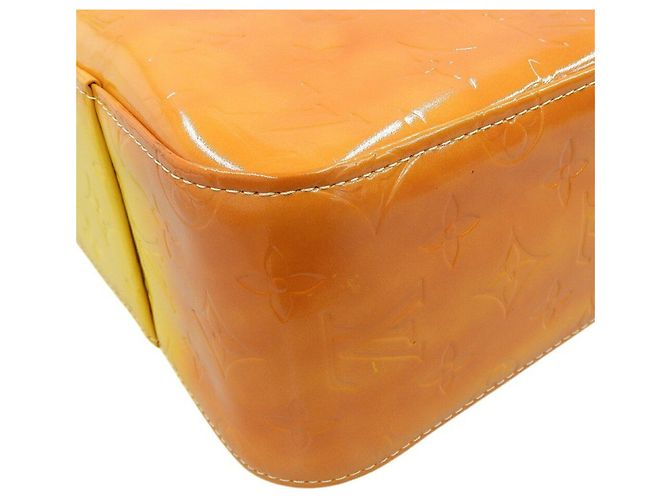 Borsa tote Louis Vuitton Monogram Vernis Columbus Giallo Monogramma - vista 4
