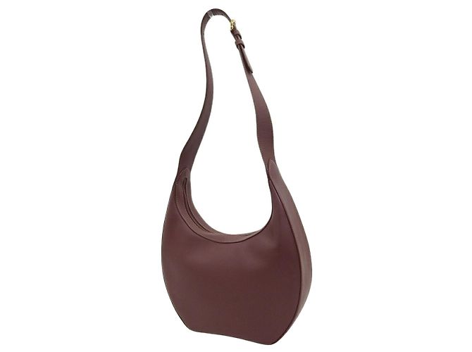 Borsa Hobo Cartier Must Line in pelle Bordeaux Bordò - vista 2